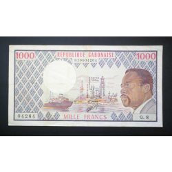 Gabon 1000 Francs 1974-78 VF