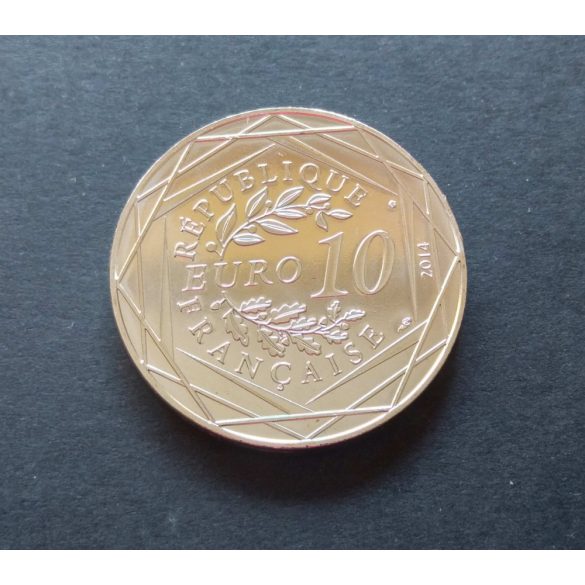 France 10 Euro 2014 Liberty commemorative coin in decorative packaging