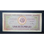 Románia 100000 Lei 1947 F+