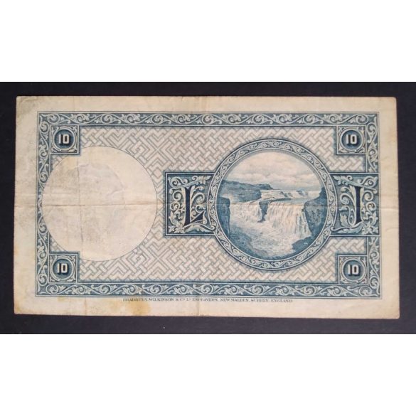 Iceland 10 Kronur 1928 F