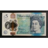 Anglia 5 Pounds 2015 UNC polymer