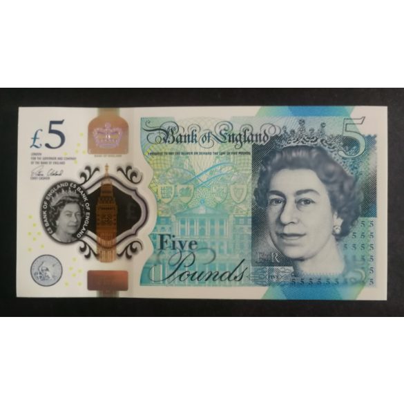 Anglia 5 Pounds 2015 UNC polymer