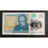 Anglia 5 Pounds 2015 UNC polymer