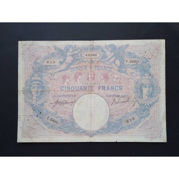 France 50 Francs 1915 F-