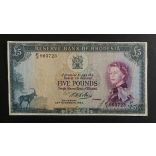 Rodézia 5 Pounds 1964 G