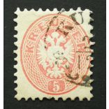 Magyarország 1863/64 Könyvnyomat 5 Kr. KU(LA) H