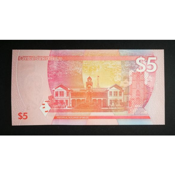 Belize 5 Dollars 2025 UNC 