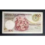 Belga Kongó 100 Francs 1960 F-