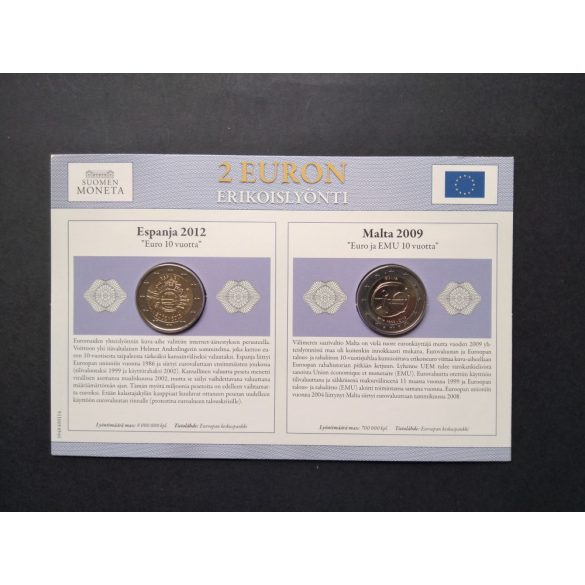 EU 2 Euro 2 db-os emlékérme szett Unc