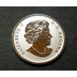 Canada 25 Cents 2013 UNC Nickel-Multicolor, Wood ducks commemorative coin