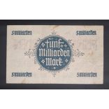 Germany 5 Billion Mark 1923 F Darmstadt