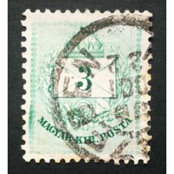   Hungary 1890 Letter, coloured cipher 3 Kr. perf 12:11 3/4, (Nagy)-Szeben used