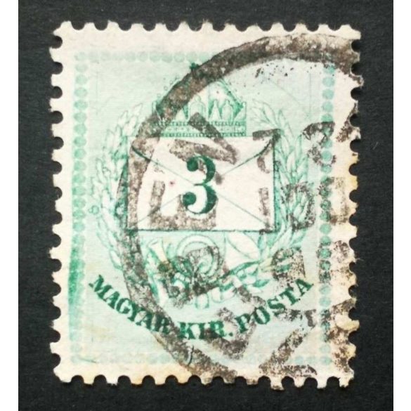 Hungary 1890 Letter, coloured cipher 3 Kr. perf 12:11 3/4, (Nagy)-Szeben used