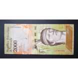 Venezuela 2000 Bolivares 2016 Unc 