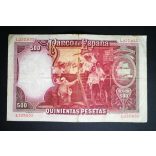 Spain 500 Pesetas 1931 F