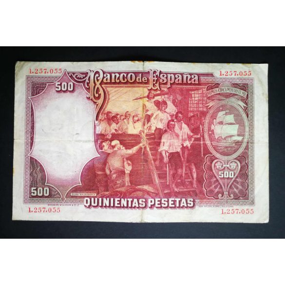 Spain 500 Pesetas 1931 F