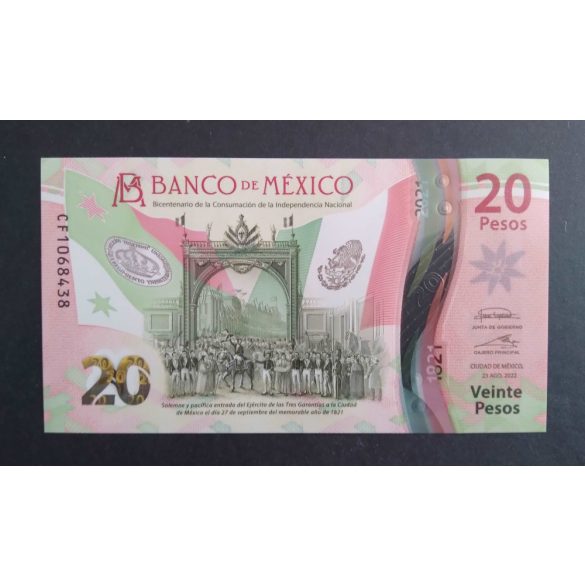 Mexikó 20 Pesos 2022 UNC 