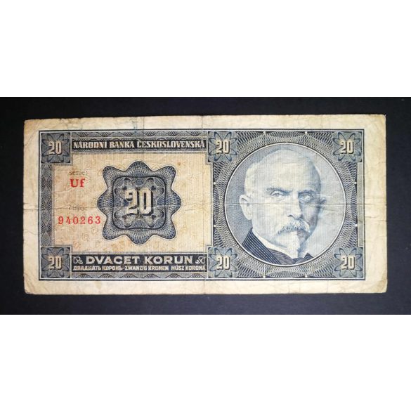 Czechoslovakia 20 Korun 1926 F-