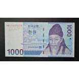 South Korea 1000 Won 2007 UNC