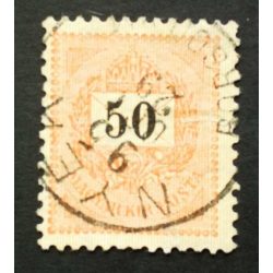   Hungary 1889 Letter, black cipher 50 kr. perf. 12:11 1/2 NYÉK / BORSOD VM. used