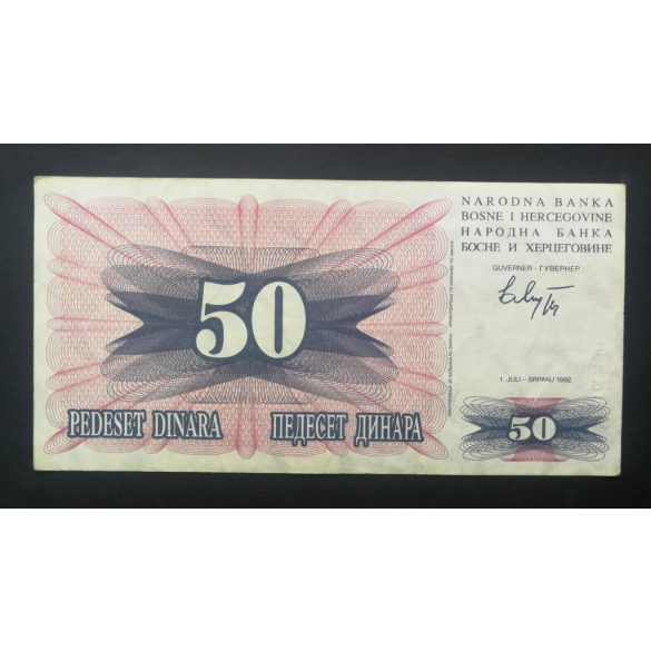 Bosnia and Herzegovina 50 Dinara 1992 F