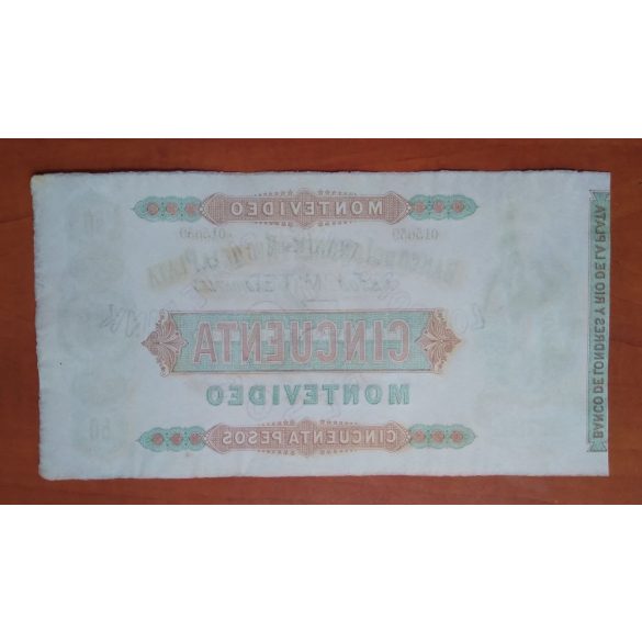 Uruguay 50 Pesos 1872 aUNC