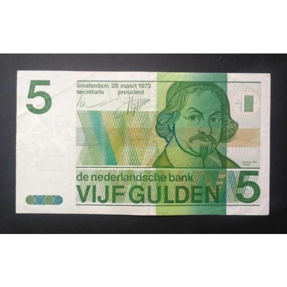 Netherlands 5 Gulden 1973 F