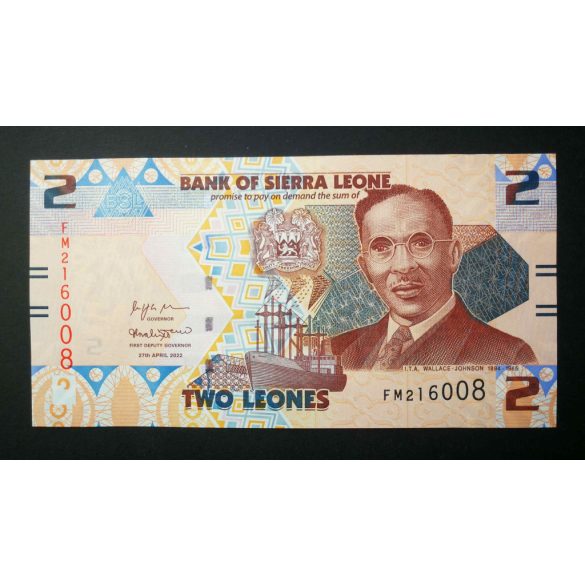 Sierra Leone 2 Leones 2022 UNC