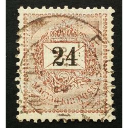   Hungary 1889 Letter, black cipher 24 kr. perf. 12:11 3/4 Fiume used
