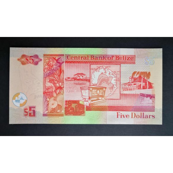 Belize 5 Dollars 2020 UNC 