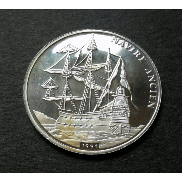 Congo 500 Francs 1991 Silver PP, Commemorative coin