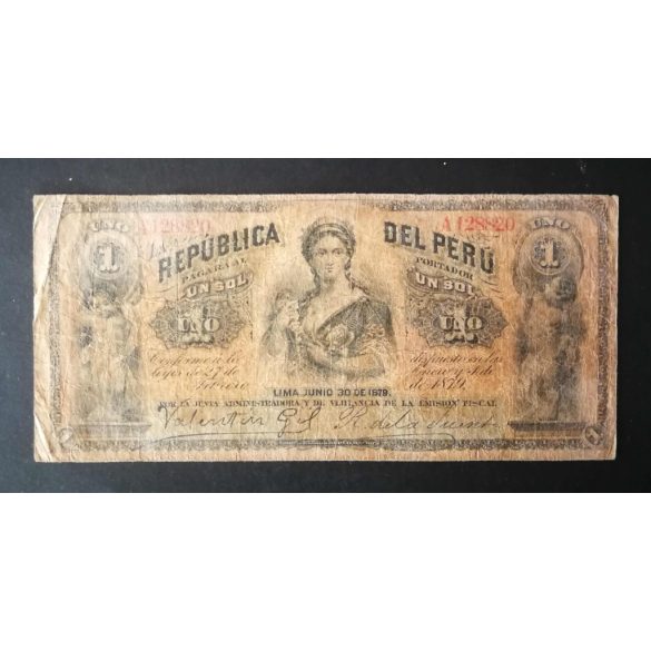 Peru 1 Sol 1879 VG