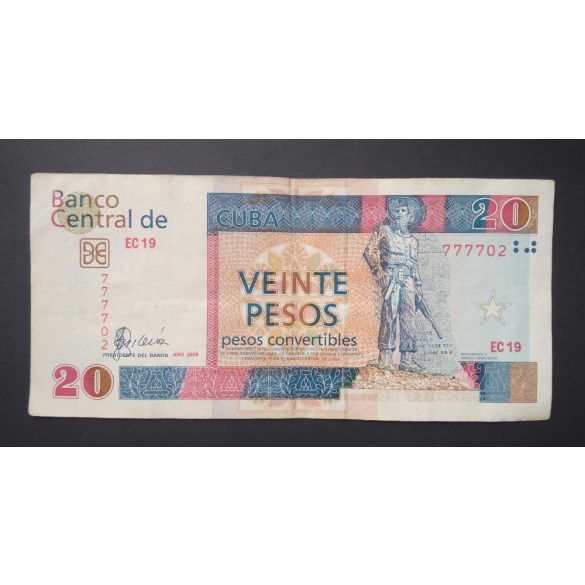 Cuba 20 Pesos 2008 F 