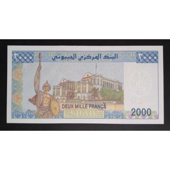 Dzsibuti 2000 Francs 2008 UNC 