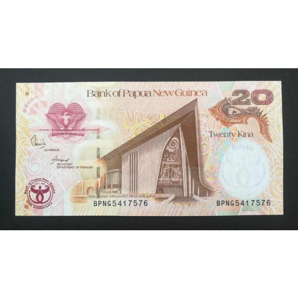 Pápua Új-Guinea 20 Kina 2008 UNC