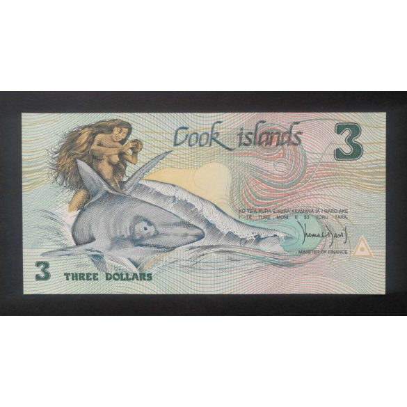 Cook Islands 3 Dollars 1987 Unc