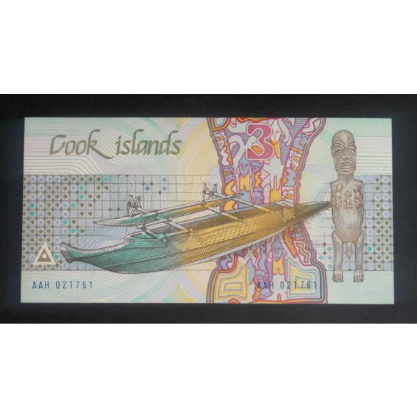 Cook Islands 3 Dollars 1987 Unc