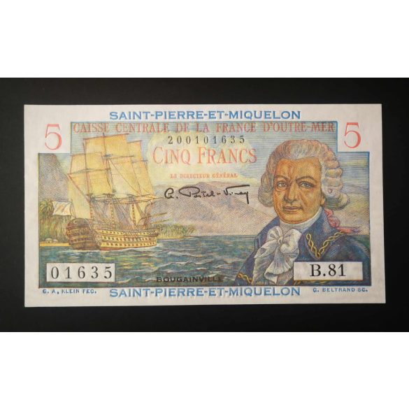 Saint Pierre és Miquelon 5 Francs 1950 UNC-