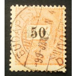   Hungary 1898 Letter, black cipher 50 kr. perf. 12 : 11 3/4 BUDAPEST used