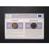 EU 2 Euro 2 db-os emlékérme szett Unc