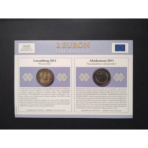 EU 2 Euro 2 db-os emlékérme szett Unc