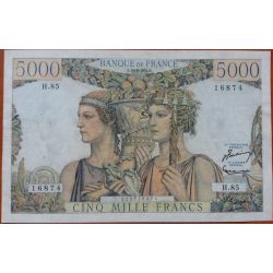 Franciaország 5000 Francs 1951 VF-