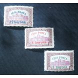 Hungary 1920 Airmail - Parliament Stamp of 1917 Surcharged  ** MNH