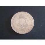 Hungary Ferenc József 1 Forint 1889 KB silver