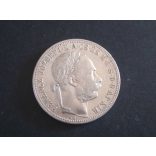 Hungary Ferenc József 1 Forint 1889 KB silver