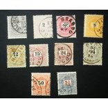 Hungary 1889 Letter, black cipher LOT 10 pcs used