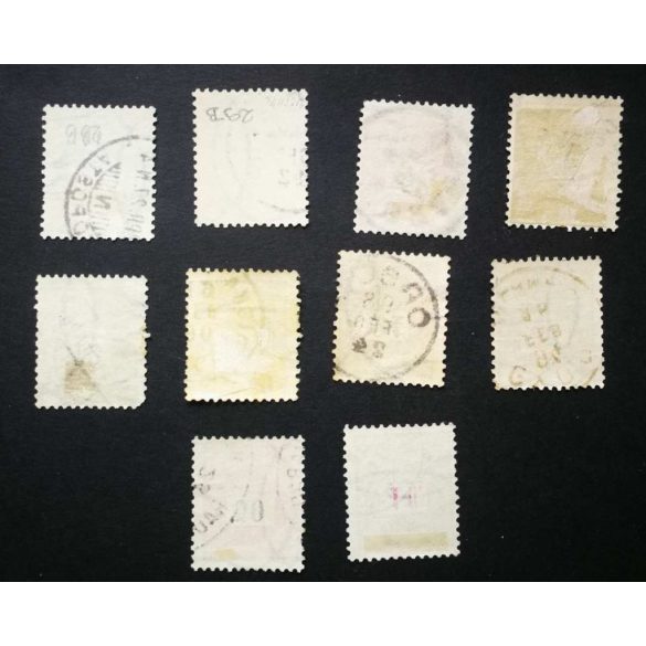 Hungary 1889 Letter, black cipher LOT 10 pcs used