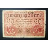 Germany 20 Mark 1918 VG