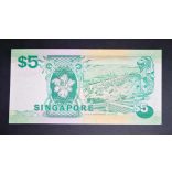 Singapore 5 Dollars 1989 XF