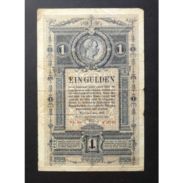 Ausztria-Magyarország 1 Forint/1 Gulden 1882 F-